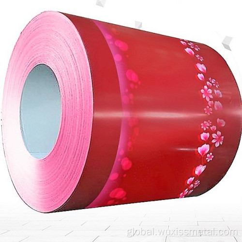 Color Printing Roller Coated Steel Plate printed galvanised coil prin-tech coated steel coils color Factory